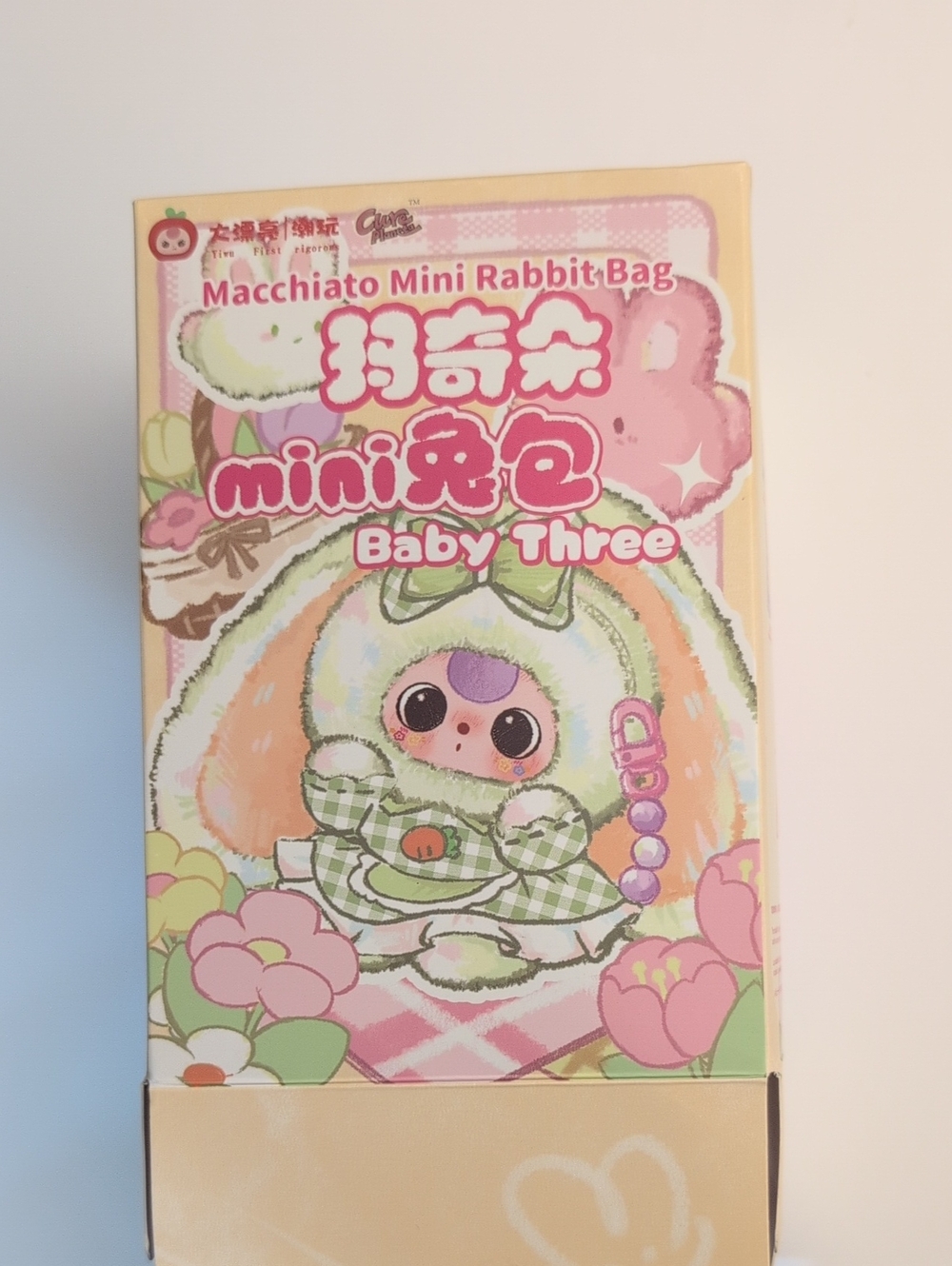 Baby Three Macchiato Mini Rabbit Bag Baby Three Pink & Green NWT